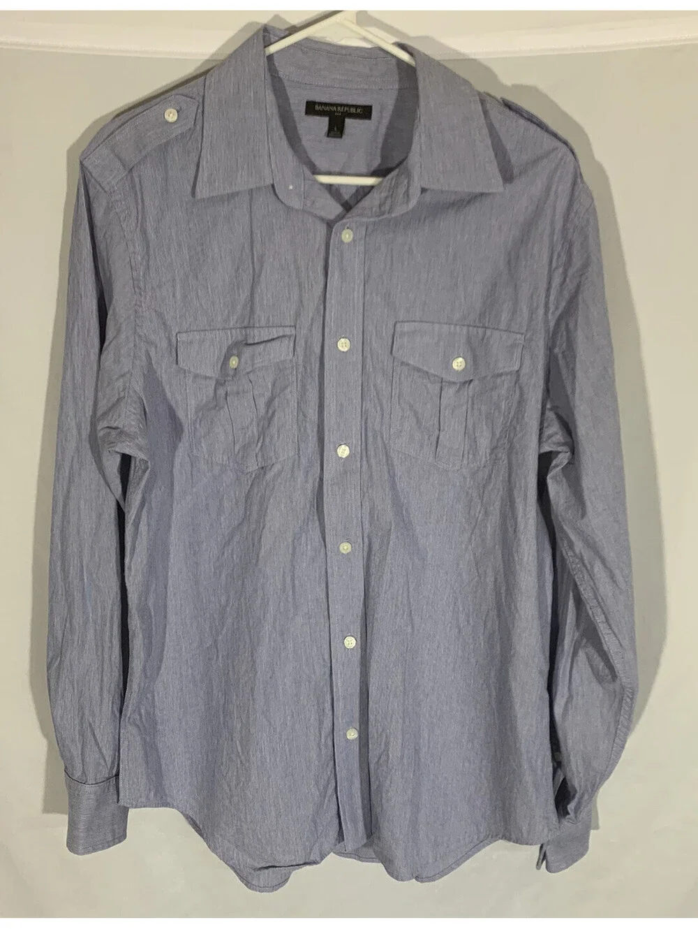 Banana Republic L Men’s Casual Button Up Shirt Size L #54023